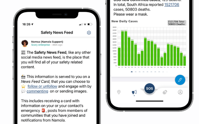 Namola Support cards (2)